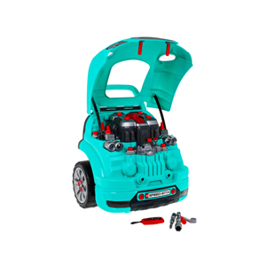 ماشین اسباب بازی ریموت دار موتور مستر Motor Master مدل کاپوت پورشه آبی Kids Engine Toy _ماشین اسباب بازی